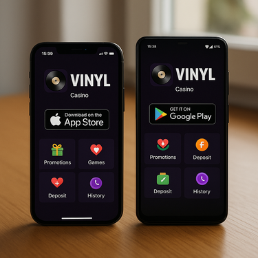 Vinyl Casino - Browser Apps - iOS Android Direct Access